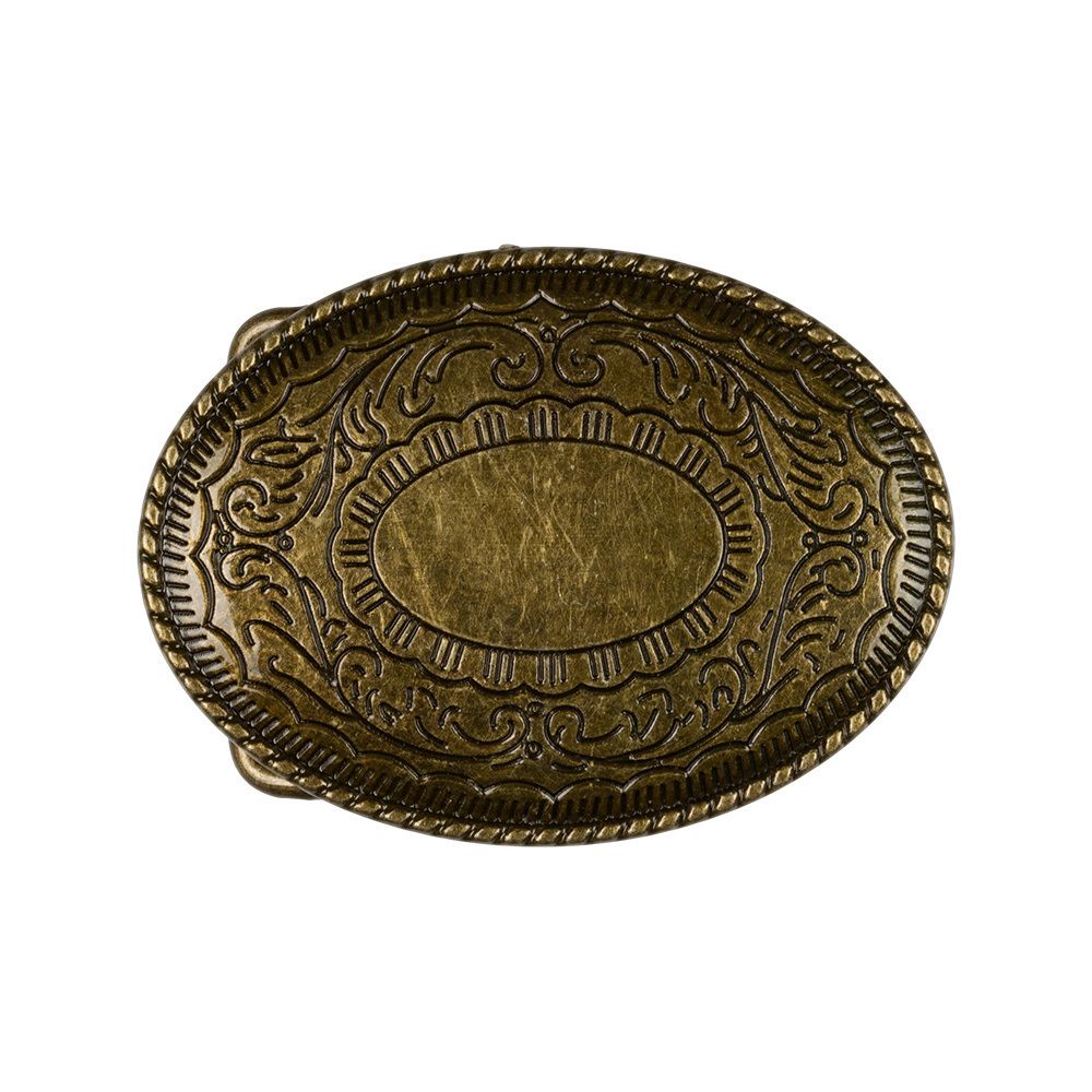 Пряжка ременная металл 80х60 мм, 1 шт, 27 медь, Micron GB 1615