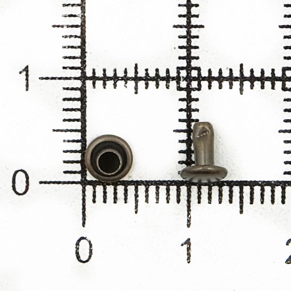 Хольнитены двухсторонние ⌀5 мм, h=5 мм, сталь, New Star №00, антик, уп≈5000 шт