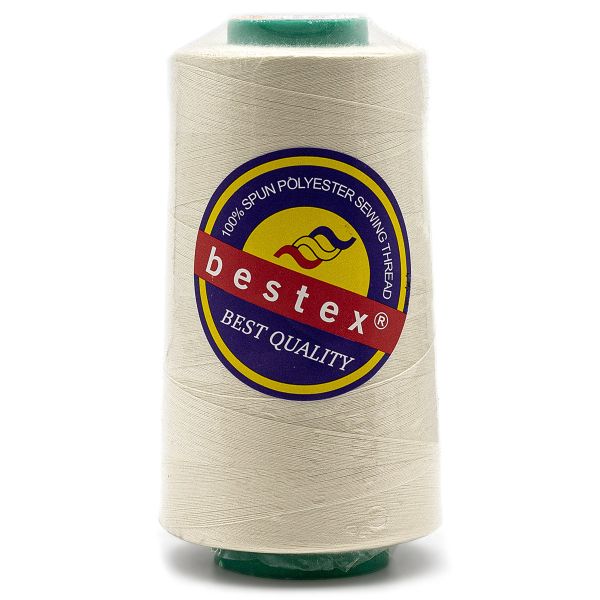 Нитки универсальные Bestex 50/2, 4570 м (5000 ярд) / 1 кат., 152 бело-молочный