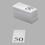 Этикетка-размерник, белый, 10х20 мм, 100 шт, 50