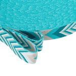 Стропа (ременная лента) 38 мм / 45.72 метра, [38.82 г/пог.м], с принтом 2-сторонняя, D135 бирюзовый/бежевый, 3Al354