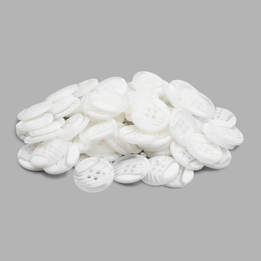 Пуговицы 4 прокола 32L (White (белый)) CB, 72 шт
