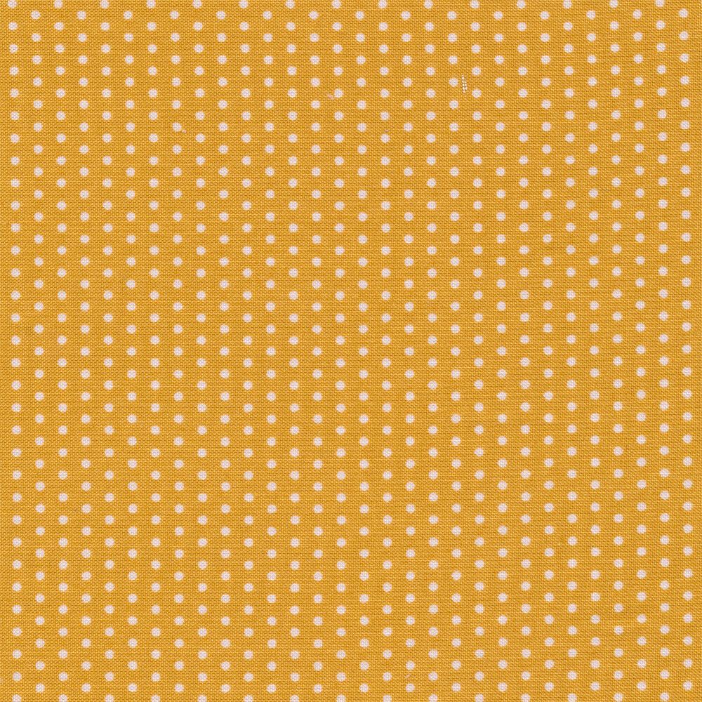 Ткань для пэчворка Peppy Бабушкин сундучок, отрез 50х55 см, 140 г/м², БС-17 кр.горох я.желтый, Peppy