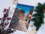 Набор для вышивания нитками Panna, Новогодняя улочка, 21х14 см