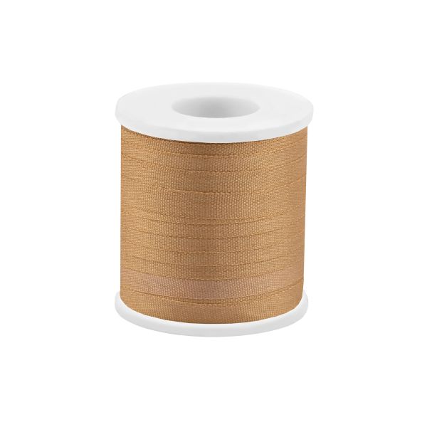 Лента (тесьма) шелковая 4.0 мм / 45.5±0.5 метров, №038 св. горчичный, Gamma SR-4