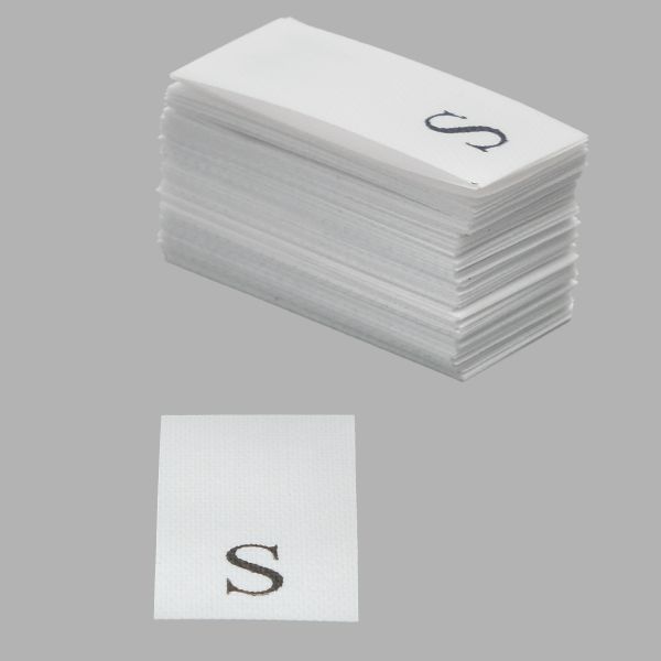 Этикетка-размерник, белый, 10х20 мм, 100 шт, S