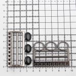 Пряжка-застежка 50 мм мет. эмаль чер.никель, 2 шт, BIG