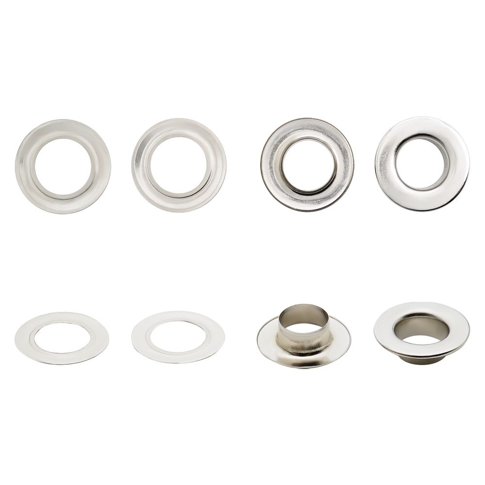 Люверсы металл ⌀13.0 мм (внутр.), h7 мм (внутр.), №28, металл, New Star, никель, уп≈100 шт