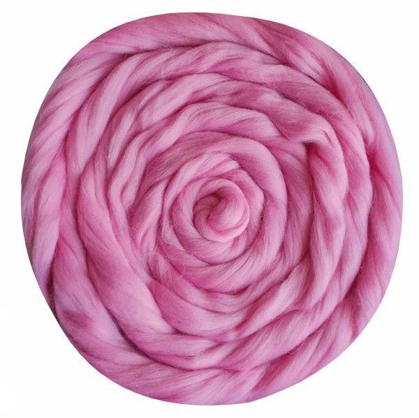 Шерсть для валяния Троицкая Гребенная лента (100% полутонкая шерсть) 100г цв.0163 миндаль