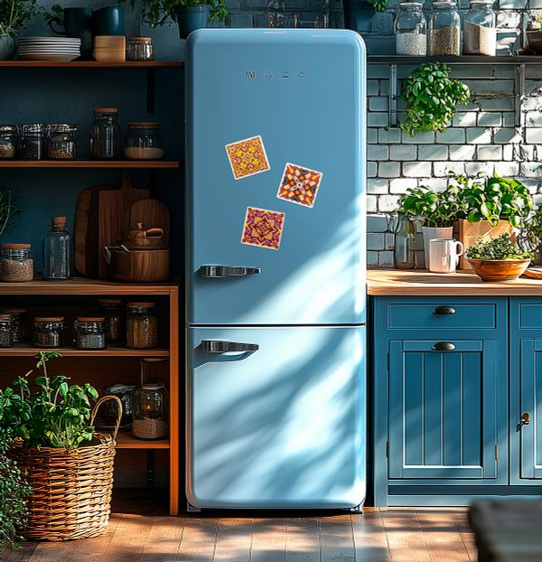 Кристальная (алмазная) мозаика Фрея ALVM-301, магнит, Мандала, ассорти 9х9 см