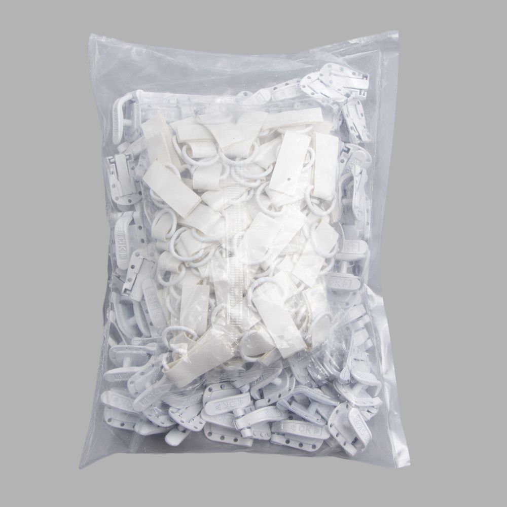 Крючок шубный PQ 45 мм, белый, PQ5209, 100 шт