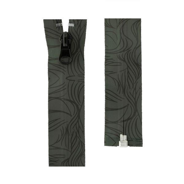 Молния спираль (витая) Т7 (7 мм) 1 зам., н/раз., 18 см, принт 2, SUM Gamma, 1 шт