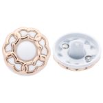 Пуговицы на ножке 28L=18 мм, металл, GD.White (золото-белый), 10 шт, MP13