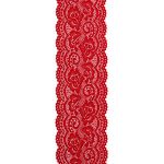 Кружево эластичное (стрейч) 100 мм / 13.71 метров, C820 красный