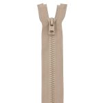 Молния трактор Arta Т6 (6 мм) 1 зам., разъем., 40 см, (2076), A128 бежевый, НОВЫЙ МАТОВЫЙ ЗАМОК, уп.5 штук