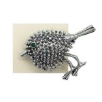 Брошь декоративная 27х35 мм, as серебро черненое /TOS/