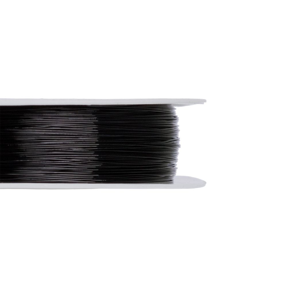 Проволока для бисера ⌀0.25 мм, 50 метров, 06 черный, Zlatka DGB-S025