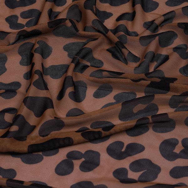 Сетка бельевая эластичная 100 г/м², шир.160 см / 50 метров, принт Ягуар /SZ025816.07/