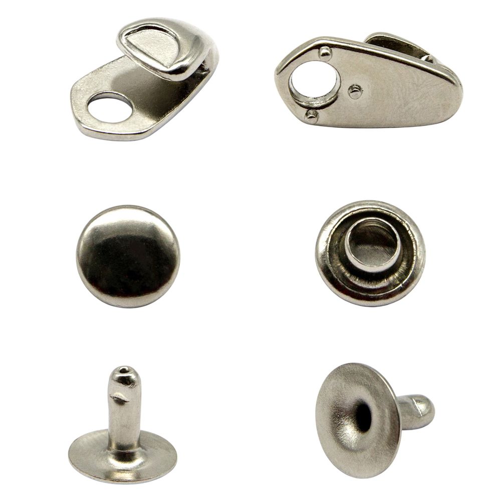 Крючки обувные 19 мм, никель, 20 шт