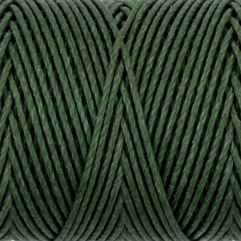 Нитки для кожи вощёные кручёные (Рами) 0.55 мм, 25 м, 011 зеленый, LC-004, Промысел