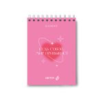 Блокнот на гребне, выборочный лак, A6 80 л., 4 шт, клетка, Если в сердце живёт любовь 01205, Светоч Б122