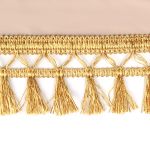 Бахрома отделочная 70.0 мм / 10 метров, 6154-0419 цв.6362 золото