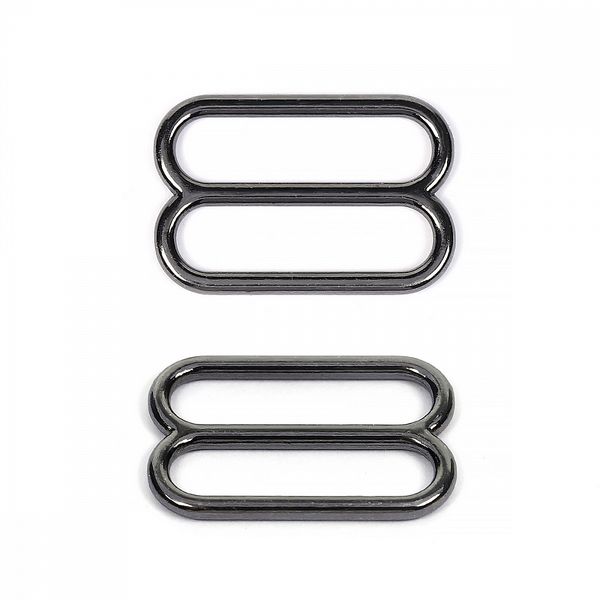 Рамки-регуляторы для купальника металл 19.0 мм, 819A.SW цв.черный никель, уп.100 шт