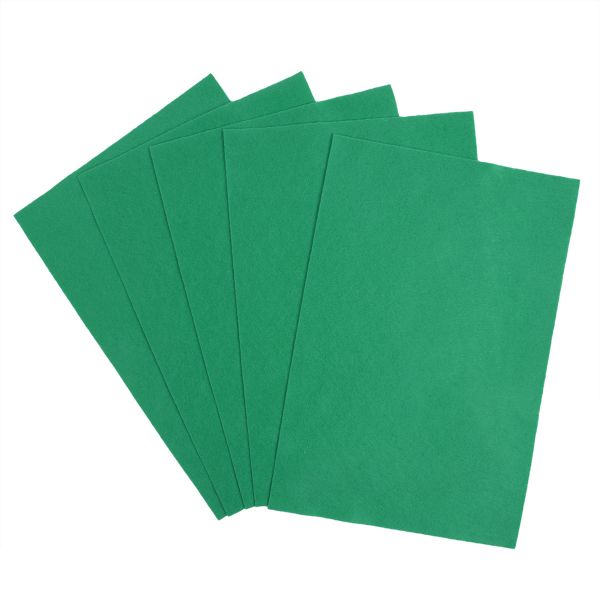 Фетр листовой 1 мм, 20х30 см, 5 шт, 049 т.зеленый, Blitz FKC10-20/30