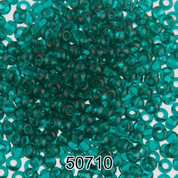 Бисер Preciosa 10/0 (2.3 мм), 500 г, 50710 (Ф113) изумрудный