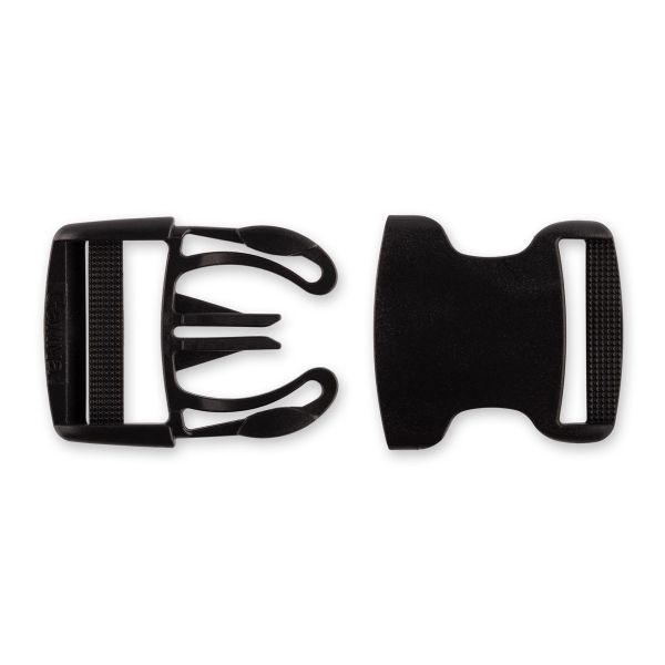 Фастекс (пряжка трезубец) пластик 32 мм, 100 шт, черный, Gamma SB04