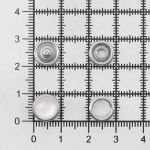Кнопка рубашечная (джерси) жемчужинка ⌀9.5 мм, ≈1440 шт, МЕТАЛЛ, акрил, белый/никель, NEW STAR