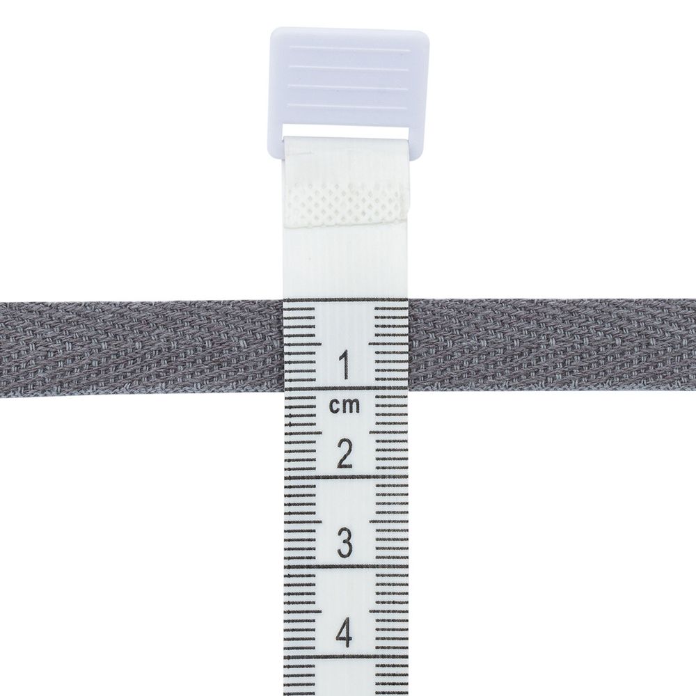 Тесьма (лента) киперная (100 х/б) 10 мм / 4.57 метра, 63 темно-серый, 6190-2017