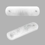 Украшение пришивное 19х5 мм, пластик, молочный, СВ_Т-23, 36 шт