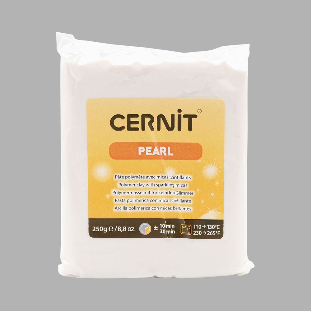 Пластика полимерная запекаемая Cernit Pearl 250 г, 085 жемчужно-белый, CE0860250