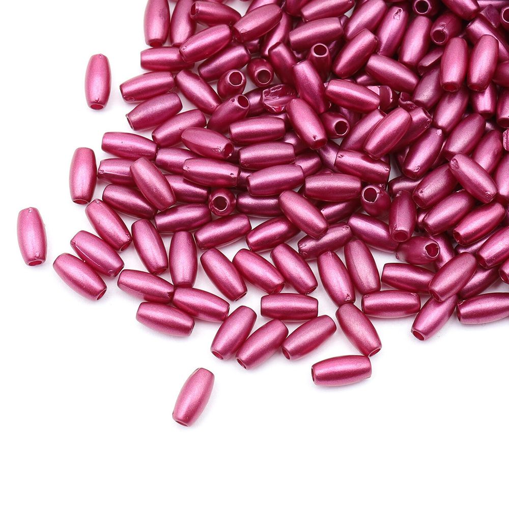 Бусины пластик (жемчуг) 3х6 мм, 15 г, Astra&Craft (бордово-фиолетовый), 4AR293/294