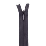 Молния потайная (скрытая) Т3 (3 мм) 1 зам., н/раз., 20 см, т.серый, 31218 / 20, 10 шт