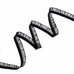 Резинка бельевая (ажурная) 12.0 мм / 25 метров, черный-2, Blitz DT-08