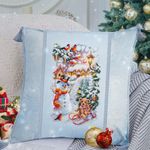 Набор для вышивания нитками Чудесная игла, Веселая зима, 17х27 см