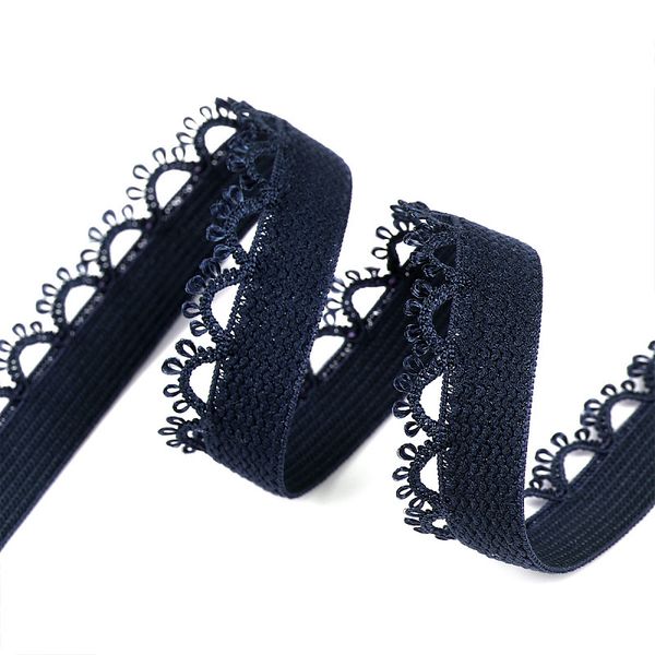 Резинка бельевая (ажурная) 15.0 мм / 50 метров, синий сапфир S919