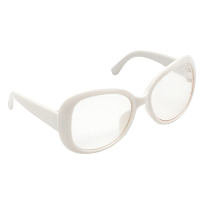 Очки для куклы со стеклом, пластик, 8,5 см, 1шт, белый