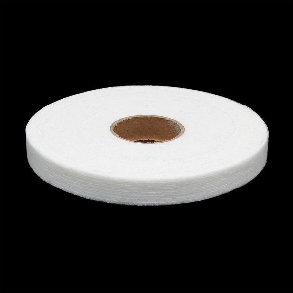Лента клеевая нитепрошивная по долевой 15 мм / 100 метров, белый /559340/