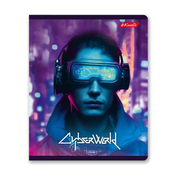 Тетрадь ученическая общая, глянцевая ламинация, A5+ 96 л. на скобе 60 г/м², белизна 100%, 5 шт, линия в термоусадочной пленке, 000796 Игромания, Светоч 96ТЕТл-004