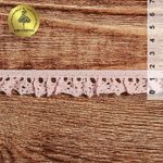 Кружево вязаное (тесьма) на резинке 17 мм -5236 цв.20 св.розовый уп.10м, Kruzhevo