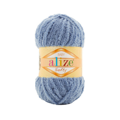 Пряжа Alize (Ализе) Softy / уп.5 мот. по 50 г, 115м, 374 джинс A