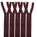 Молния трактор Arta Т6 (6 мм) 1 зам., разъем., 70 см, цв. 033 т.бордовый, уп.5 шт