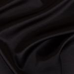 Ткань блузочная Poly satin 100 г/м², 45х45 см, черный, Gamma PSS-001