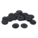 Кнопка пришивная металл ⌀25.0 мм, металл, Black, уп.10 шт