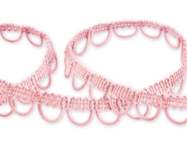 Тесьма декоративная 5-10 мм, 22.5 м, св.розовый, Blitz