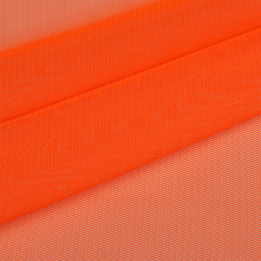 Сетка бельевая эластичная матовая 40 г/м², шир.150 см / 10 метров, 59 неон оранж /TL.59/10/