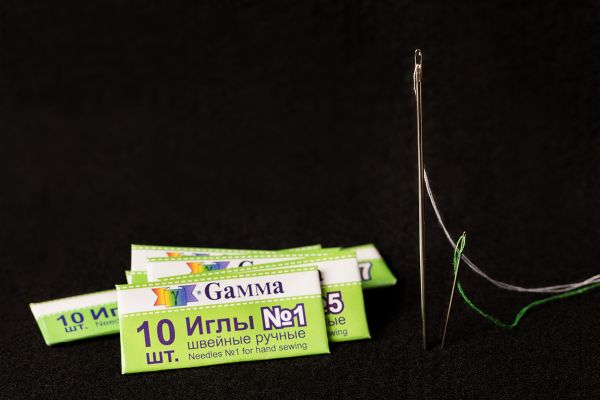 Иглы ручные №1, 10 шт, Gamma NIR-01